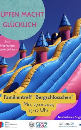 Mo, 27.01.25 | Hüpfen macht glücklich – Hüpfburgen im Familientreff Bergschlösschen